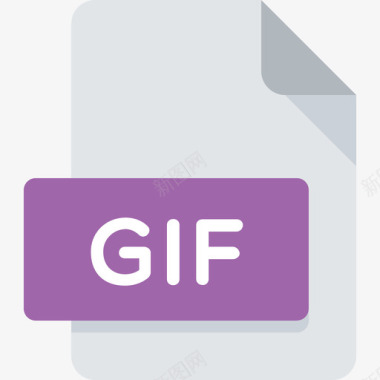 Gif文件8平面图标图标