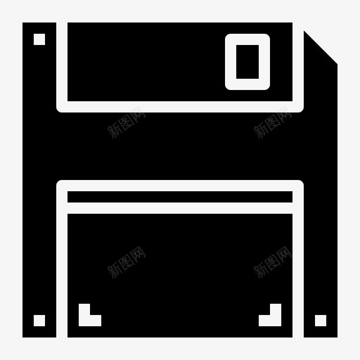 软盘文件保存图标svg_新图网 https://ixintu.com 保存 文件 硬件固态 软盘