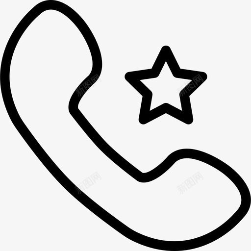 电话必需品直线电话图标svg_新图网 https://ixintu.com 必需品 电话 直线电话