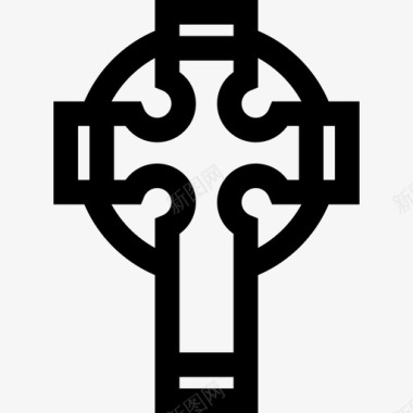 十字架圣帕特里克第7天直系图标图标