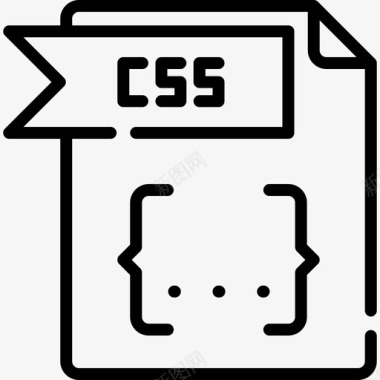 Css文件文件夹3线性图标图标
