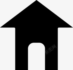 家住橡树湾家住所小屋图标高清图片