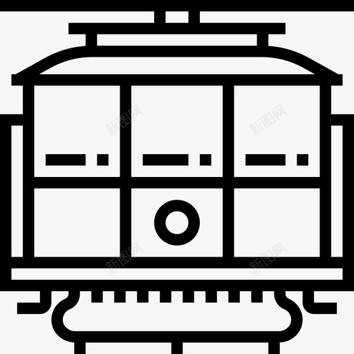 缆车车厢运输20直线图标svg_新图网 https://ixintu.com 直线 缆车车厢 运输20