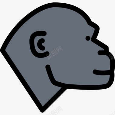 大猩猩宠物3颜色图标图标