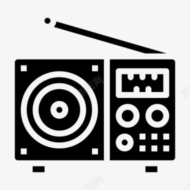 音频音箱音乐图标图标