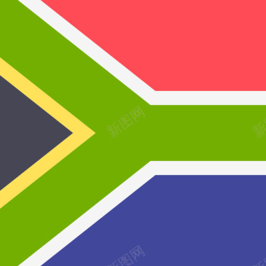 南非国际旗帜4方形图标图标