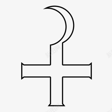 十字架基督信条图标图标