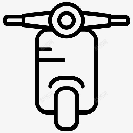 vespa自行车摩托车图标svg_新图网 https://ixintu.com vespa 摩托车 滑板车 自行车 运输线图标