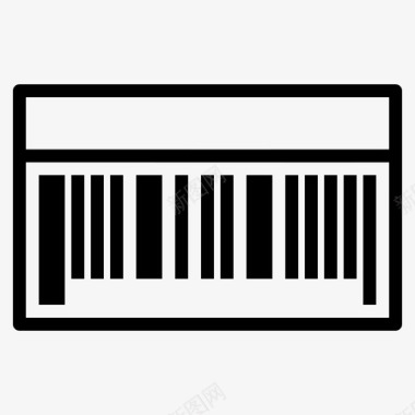 购物条形码商业图标图标