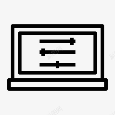 笔记本电脑组件电脑图标图标