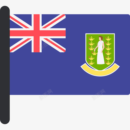 英属维尔京群岛国际旗帜5桅杆图标svg_新图网 https://ixintu.com 国际旗帜5 桅杆 英属维尔京群岛