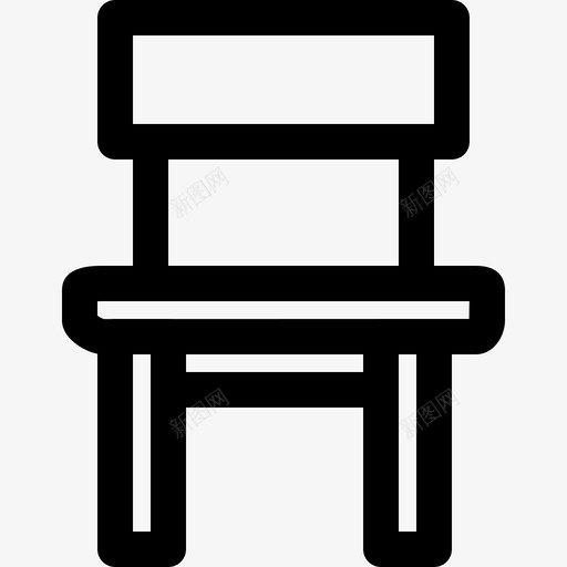 椅子家具932px线图标svg_新图网 https://ixintu.com 32px线 家具9 椅子
