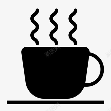 一杯咖啡咖啡热咖啡图标图标