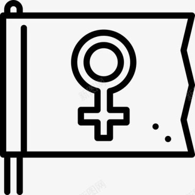 女权主义妇女节直系图标图标