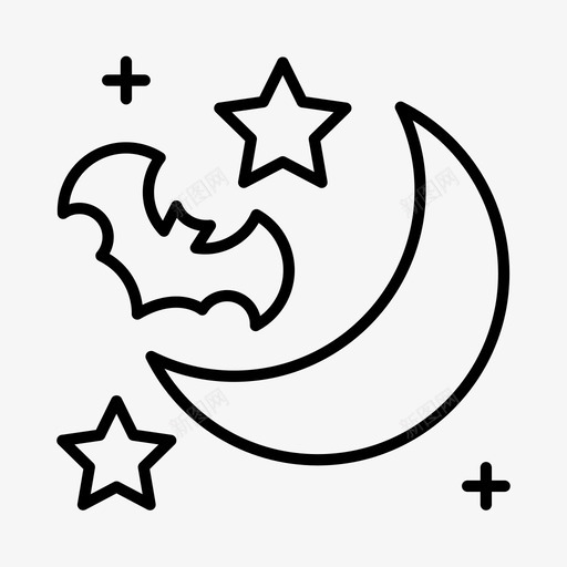 万圣节万圣节装饰夜晚图标svg_新图网 https://ixintu.com 万圣节 万圣节装饰 不给糖就捣蛋 夜晚 派对