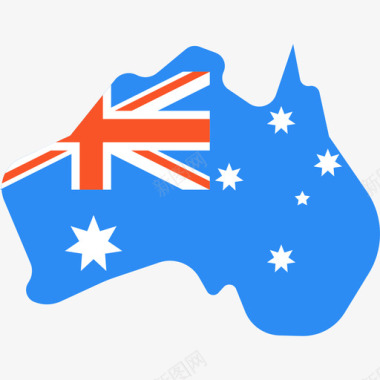 澳大利亚澳大利亚3平坦图标图标