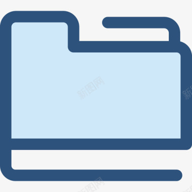 文件夹用户界面7蓝色图标图标