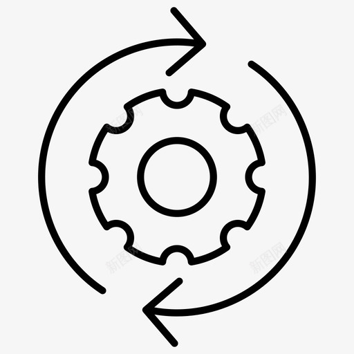 建筑齿轮工具图标svg_新图网 https://ixintu.com 工人 工具 建筑 齿轮