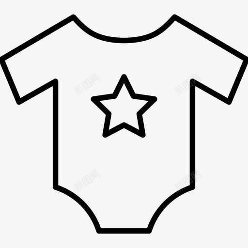 采购产品婴儿服装婴儿服装服装图标svg_新图网 https://ixintu.com 婴儿 婴儿服装 新生儿和玩具 服装 连体裤 采购产品婴儿服装