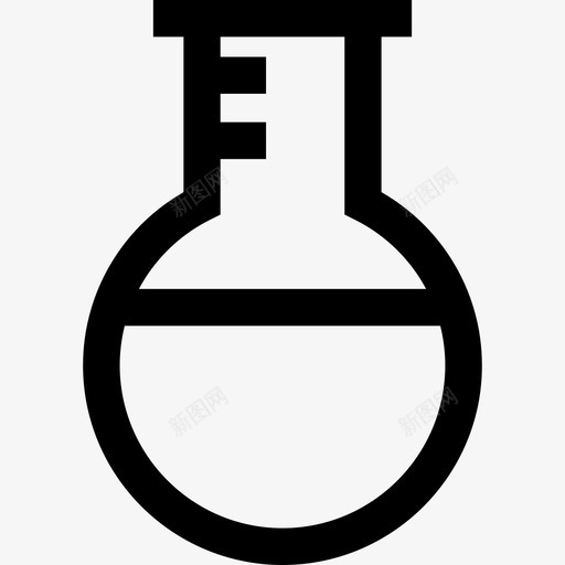 实验室装置线性烧瓶图标svg_新图网 https://ixintu.com 实验室装置线性烧瓶