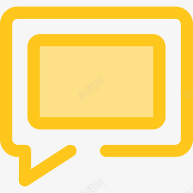 聊天用户界面10黄色图标图标