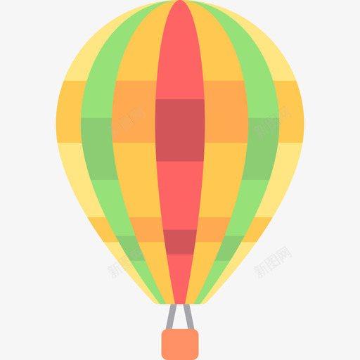 热气球运输9扁平图标svg_新图网 https://ixintu.com 扁平 热气球 运输9