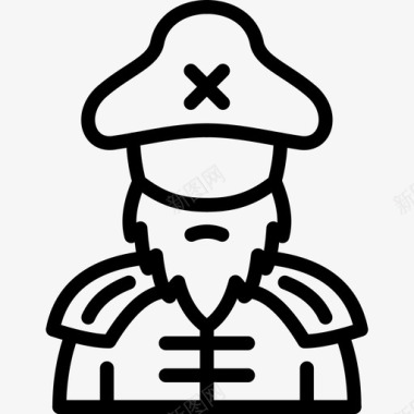 海盗职业图标图标