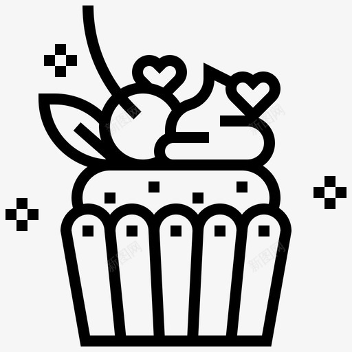 甜点休息纸杯蛋糕图标svg_新图网 https://ixintu.com 休息 松饼 甜点 糖果 纸杯蛋糕 餐厅系列