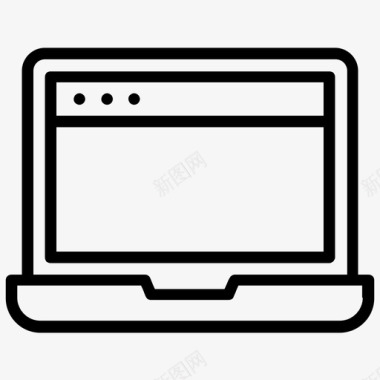 笔记本电脑台式电脑微型电脑图标图标