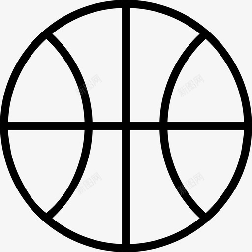 篮球学校3直线图标svg_新图网 https://ixintu.com 学校3 直线 篮球