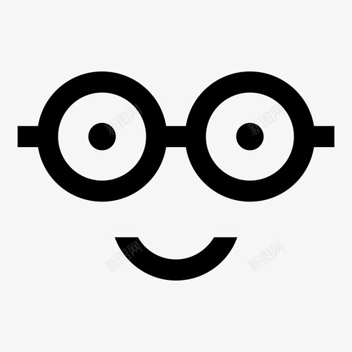 快乐的书呆子眼镜护目镜图标svg_新图网 https://ixintu.com 仆从 快乐的书呆子 护目镜 游泳 眼镜
