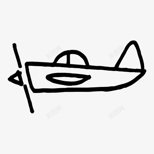 飞机飞行螺旋桨图标svg_新图网 https://ixintu.com 螺旋桨 飞机 飞行