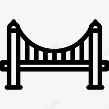桥城市12直线图标图标