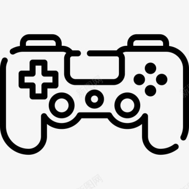 Gamepad未来技术5线性图标图标