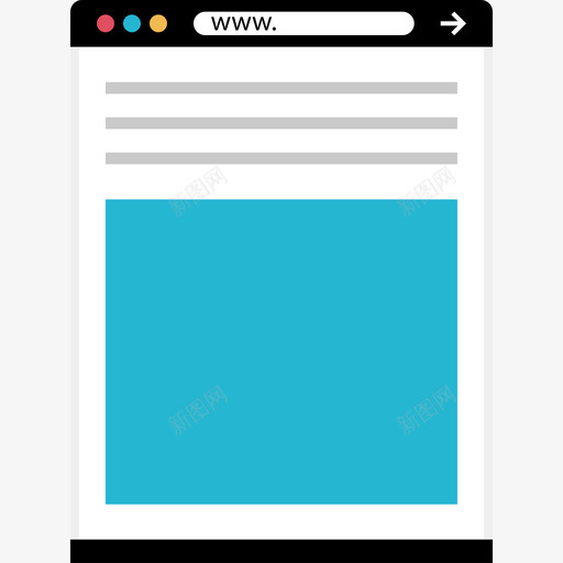 浏览器实体模型平面图标svg_新图网 https://ixintu.com 实体模型 平面 浏览器