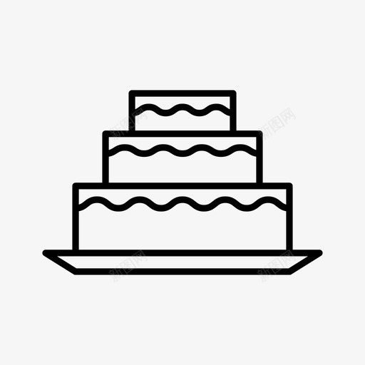 蛋糕生日曲奇图标svg_新图网 https://ixintu.com 婚礼 曲奇 甜点 生日 蛋糕 通用图标系列 食物