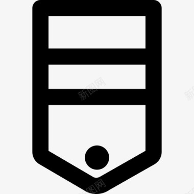 雪佛龙陆军徽章4轮廓图标图标