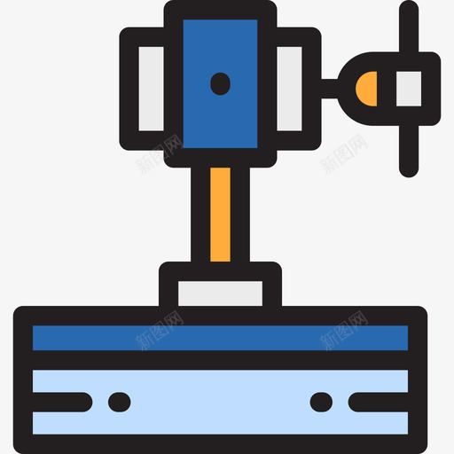 机械压力机制造线颜色图标svg_新图网 https://ixintu.com 制造 机械压力机 线颜色