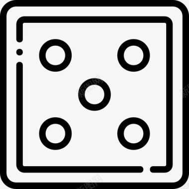 骰子赌场赌博直系图标图标