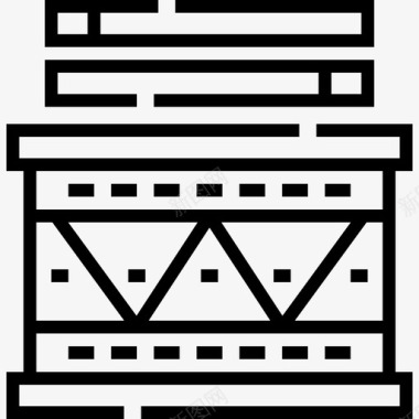 鼓马戏团16直线图标图标