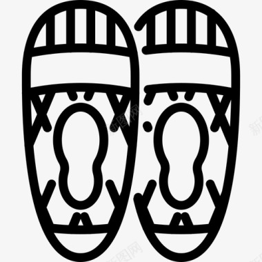 雪鞋配件运动图标图标