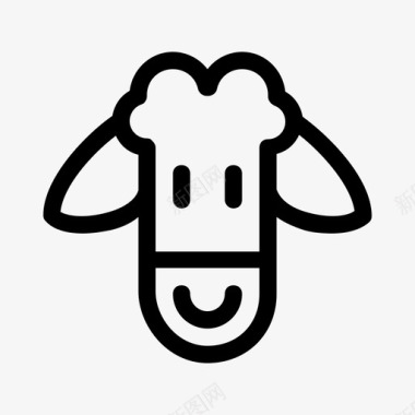羊动物食物图标图标