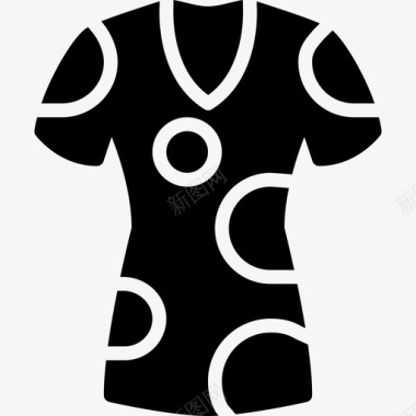 衬衫女装2填充图标图标