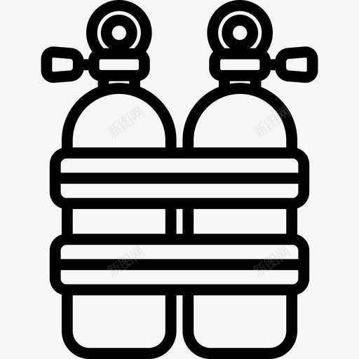 氧气罐运动型13线性图标svg_新图网 https://ixintu.com 储气罐 氧气罐 线性 运动型13