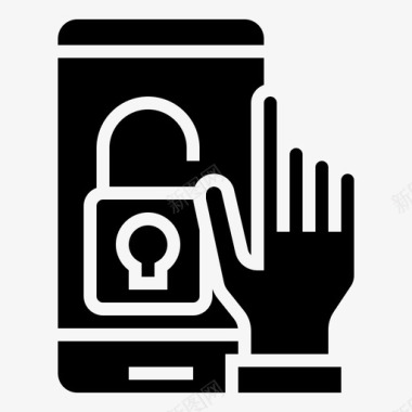 智能手机登录密钥密码图标图标