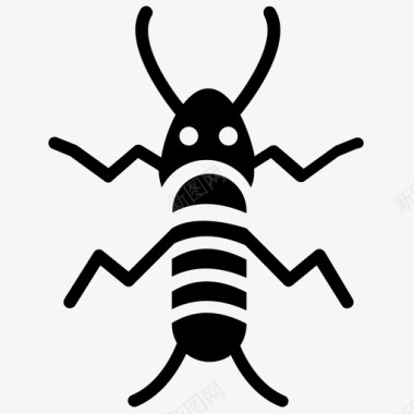 鼹鼠蟋蟀蚱蜢科昆虫图标图标