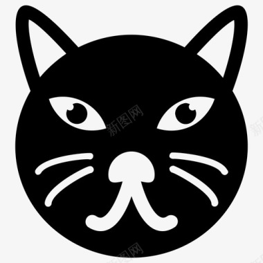 卡通猫卡通动物猫表情图标图标