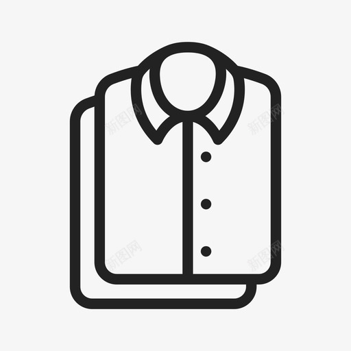 衣服折叠的衬衫图标svg_新图网 https://ixintu.com 折叠的 衣服 衬衫