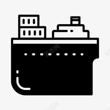 货船船运输图标图标