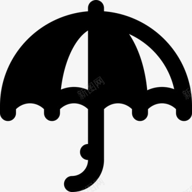 雨伞31号天气实心图标图标